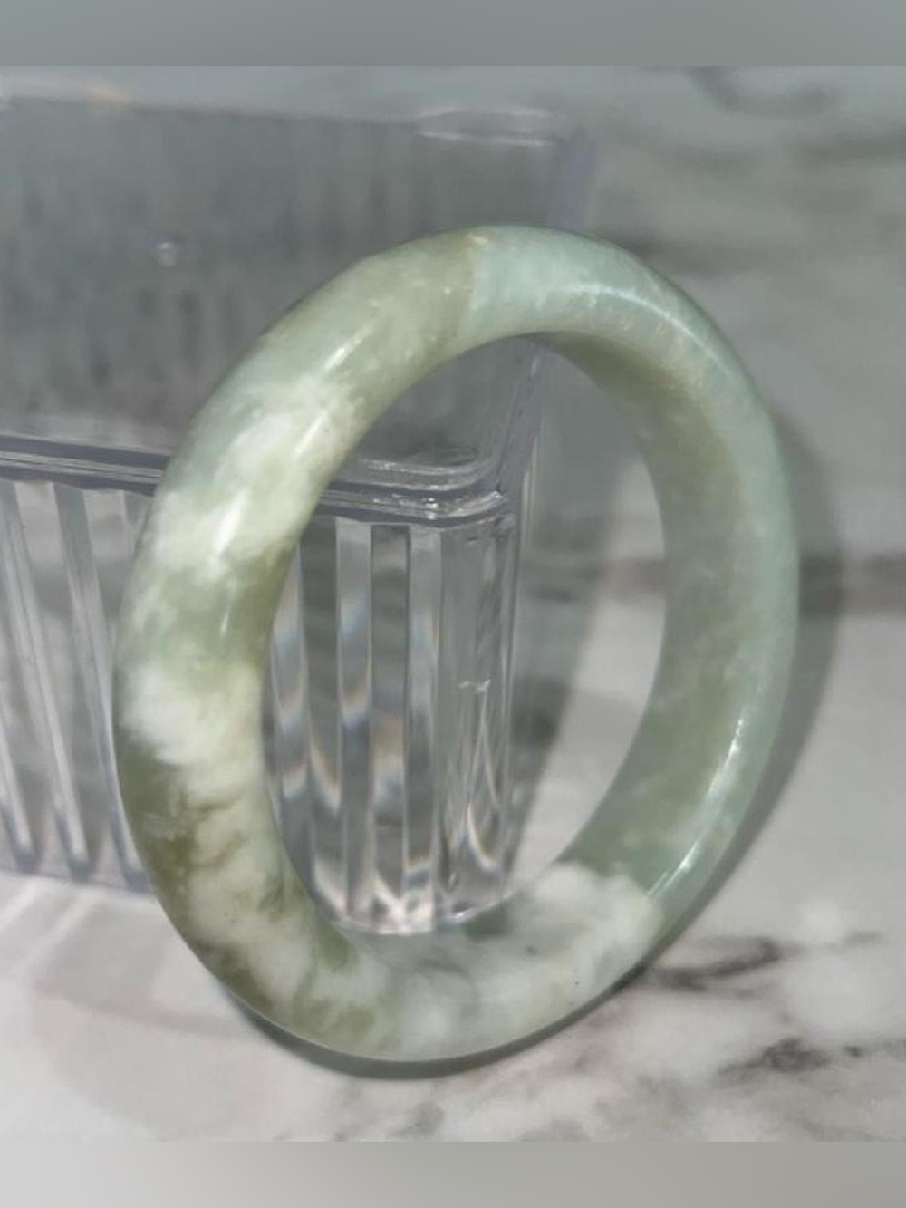 Light GreenJade Bangle